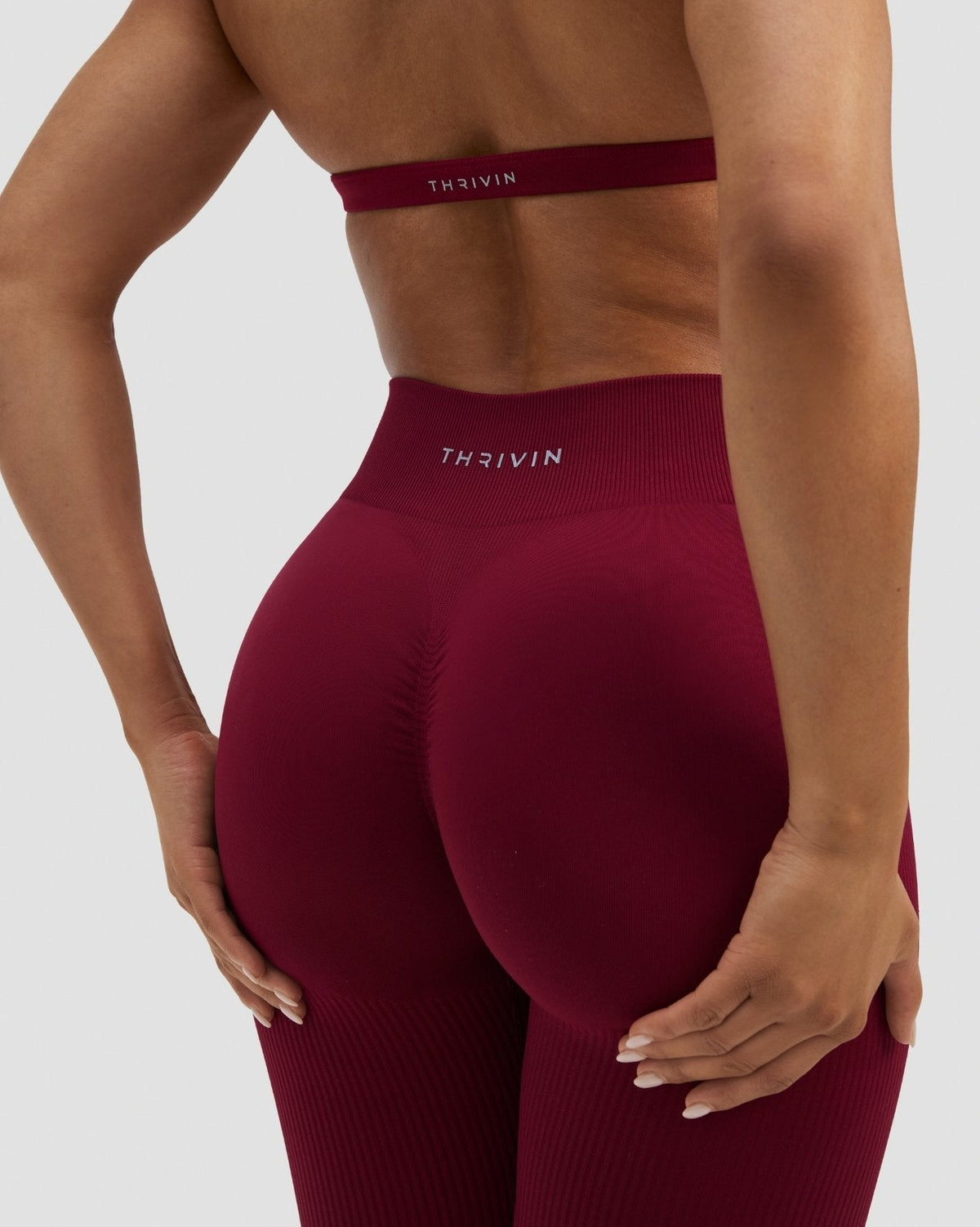 Elevate™ Sculpting Mid Waist Scrunch Leggings | Raspberry
