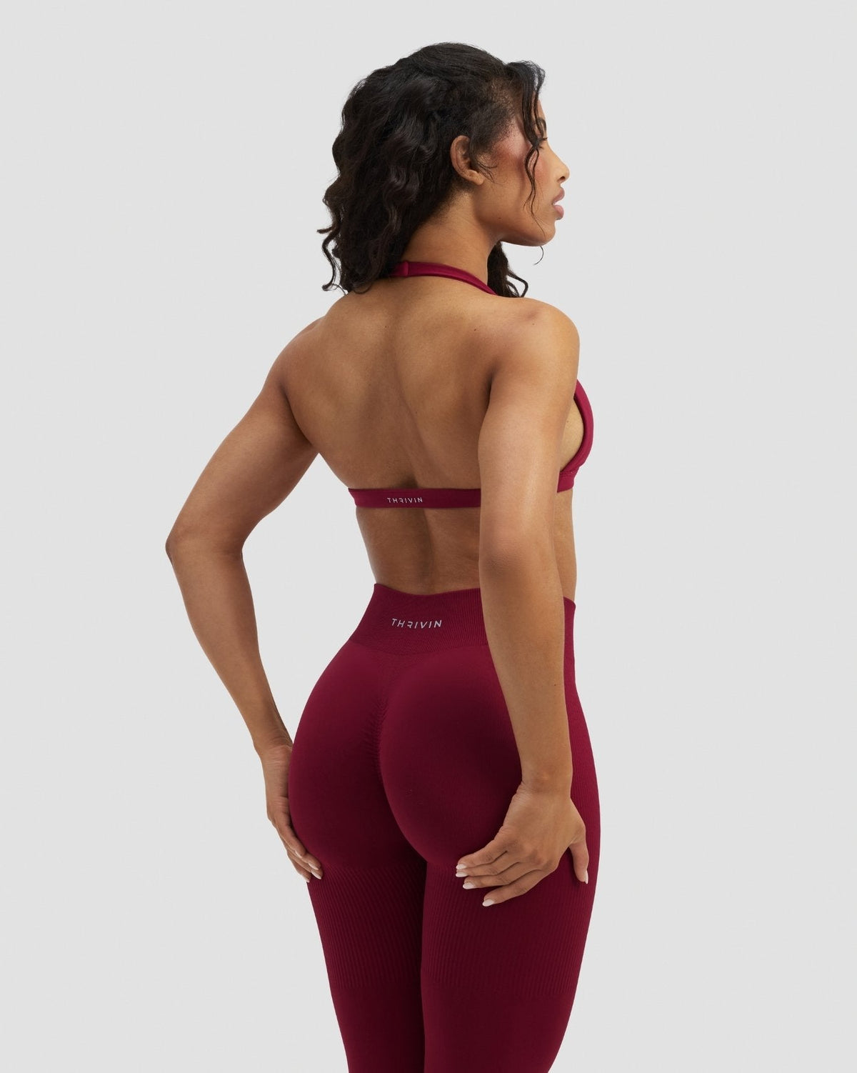Elevate™ Sculpting Mid Waist Scrunch Leggings | Raspberry
