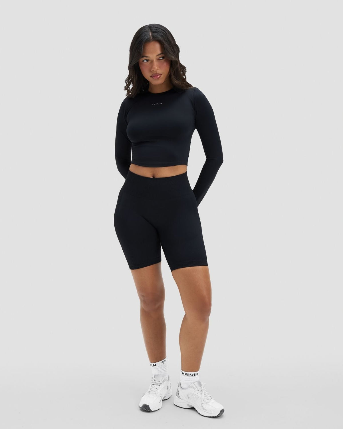 Elevate™ Compression Long Sleeve Top | Night Black