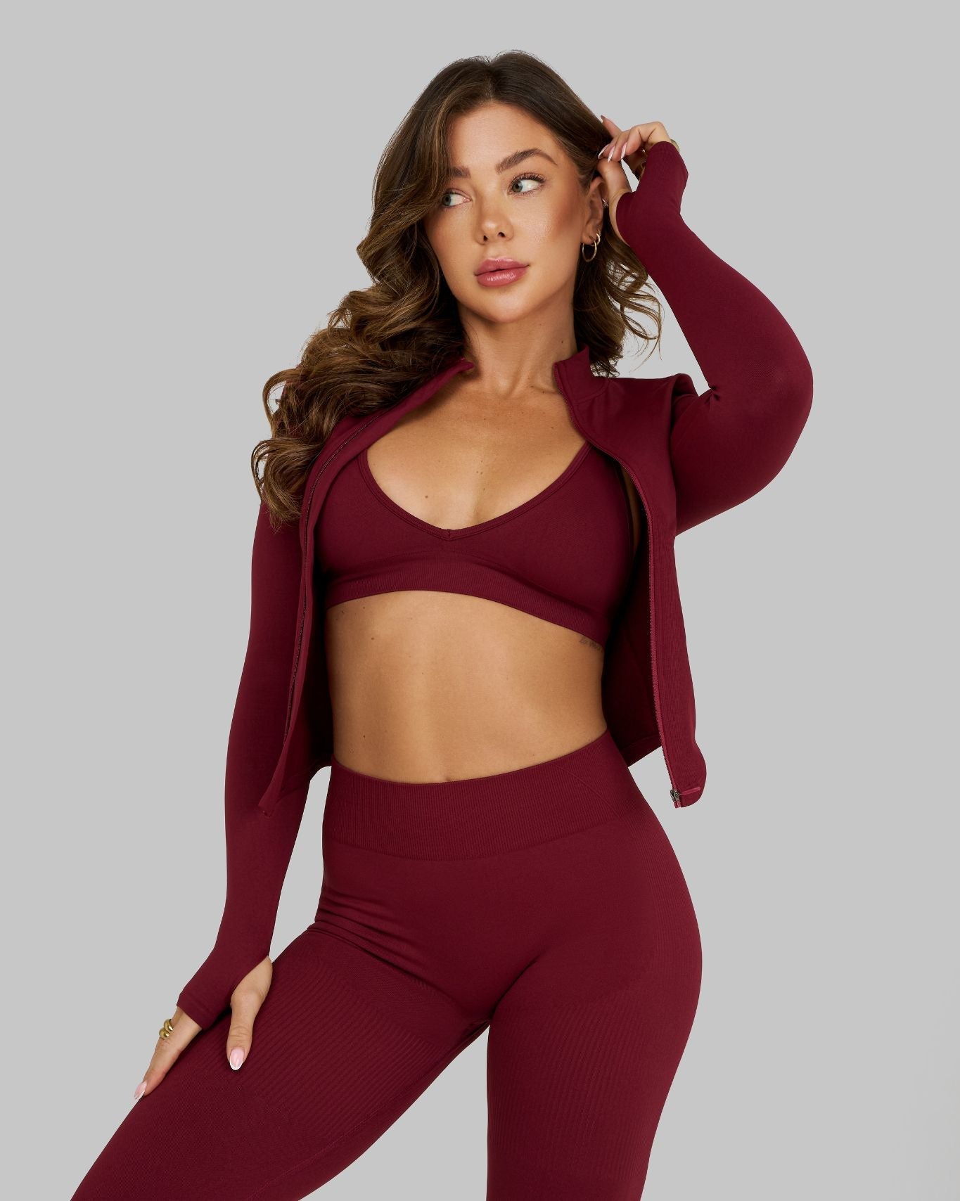 Elevate™ Sculpting Seamless Jacket | Fine Wine