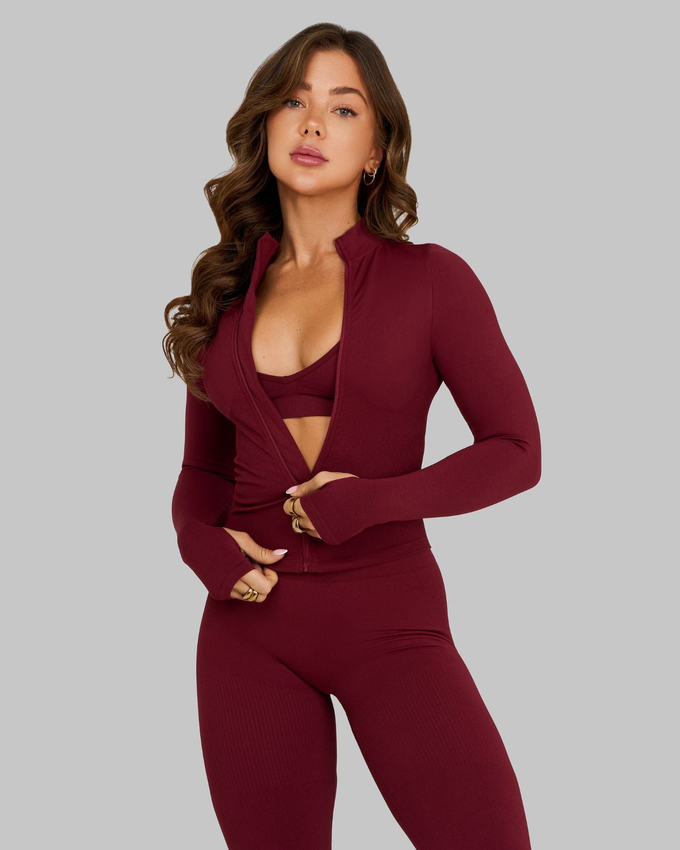 Elevate™ Sculpting Seamless Jacket | Fine Wine