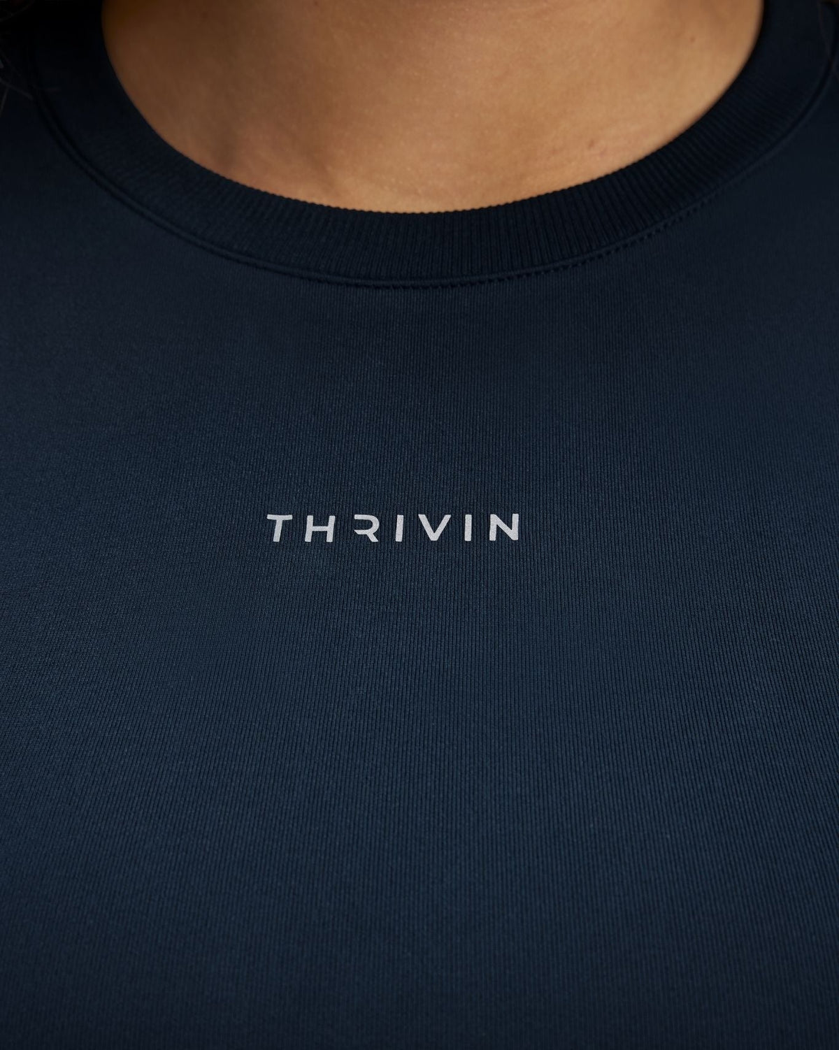 Elevate™ Compression Long Sleeve Top | Midnight Navy