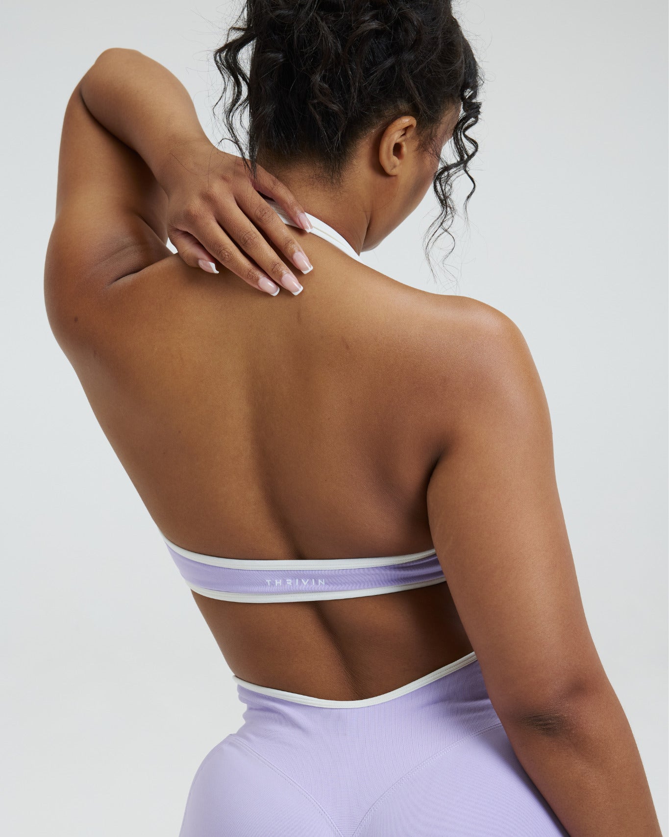 Elevate™ Outline Halterneck Bra | Lilac