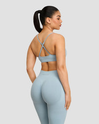 Elevate™ Sculpting Seamless Scoop Neck Bra | Blue Haze
