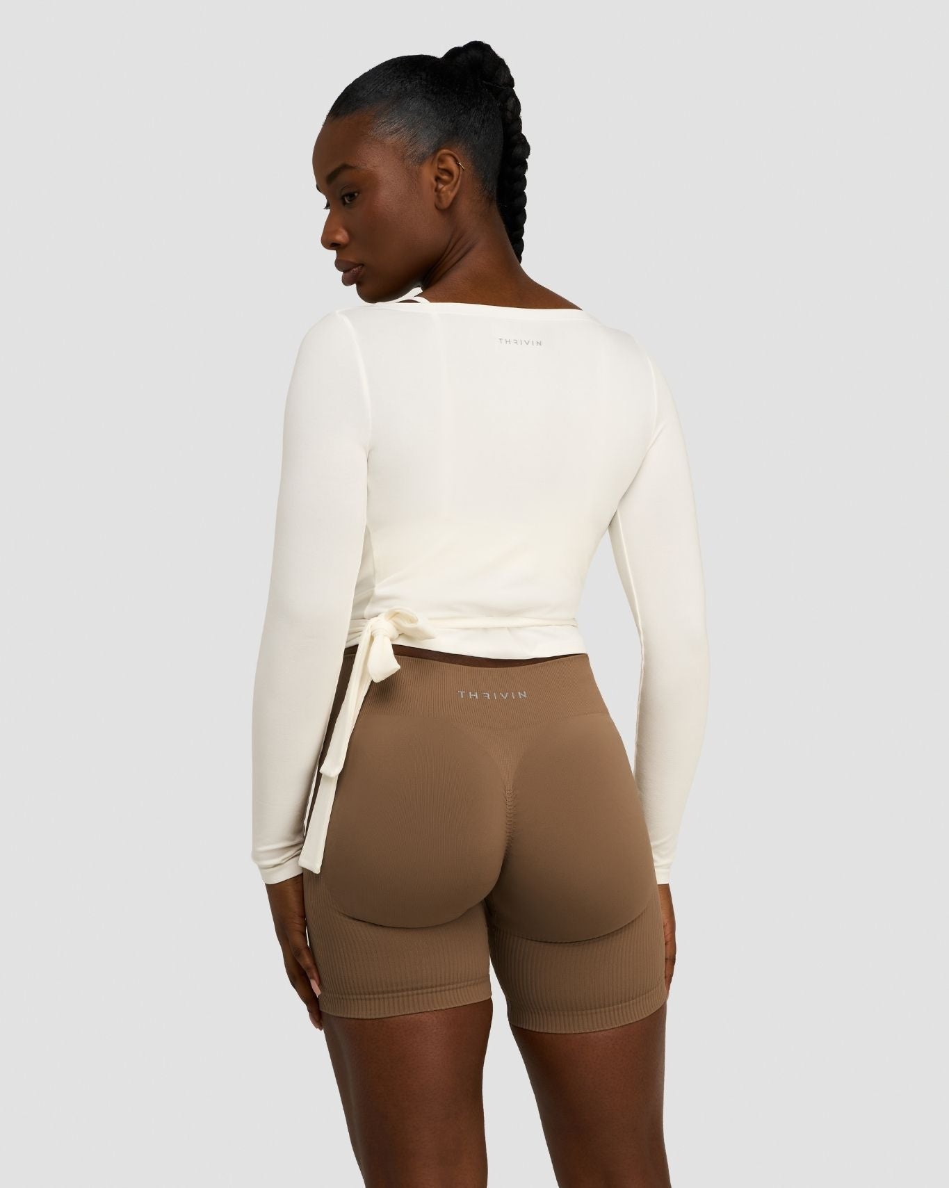 The Essential Collection Wrap Top | Cream