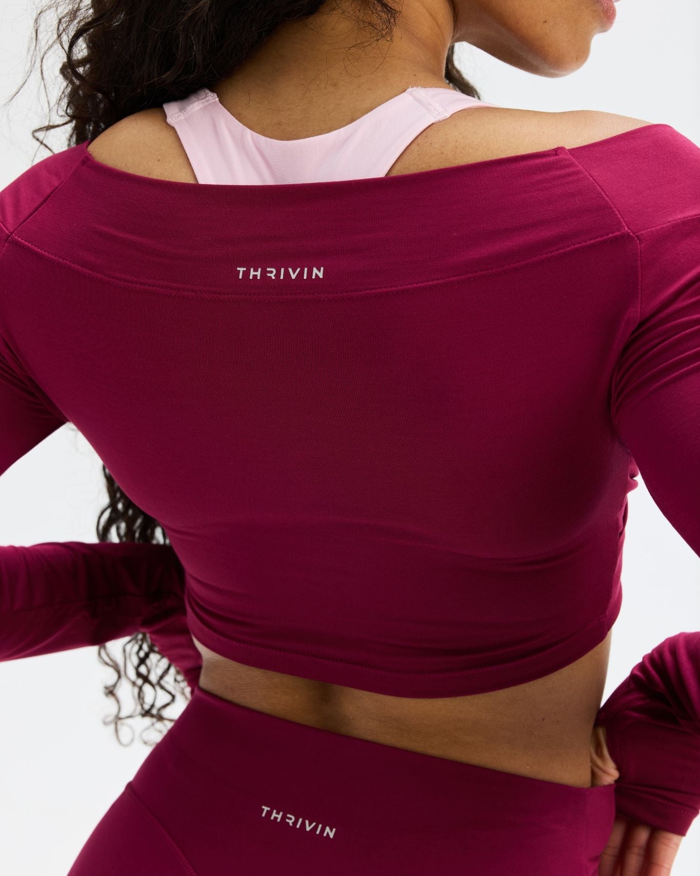 Essence Twist Knot Long Sleeve Top | Cherry Berry