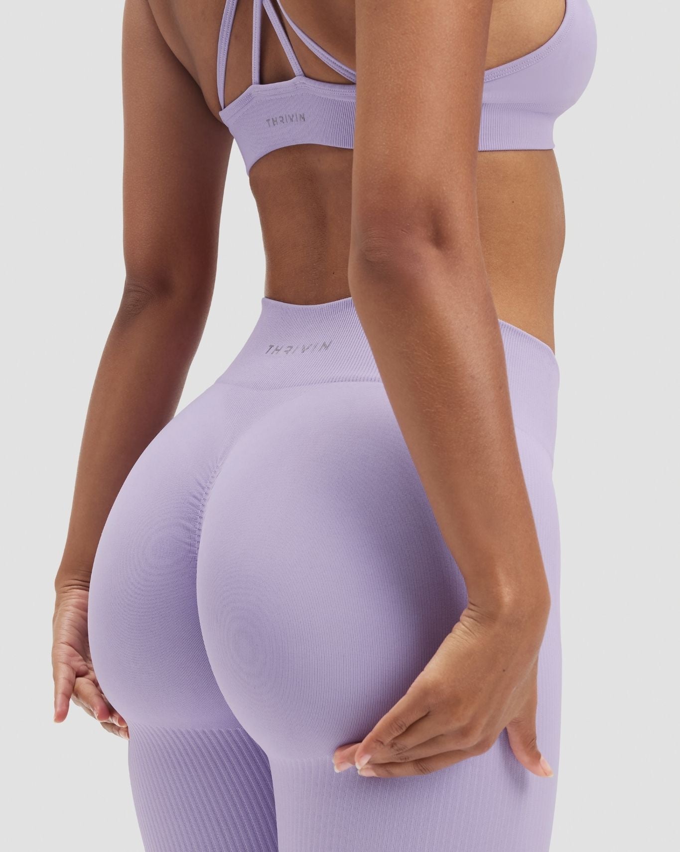 Elevate™ Sculpting Mid Waist Scrunch Leggings | Lilac