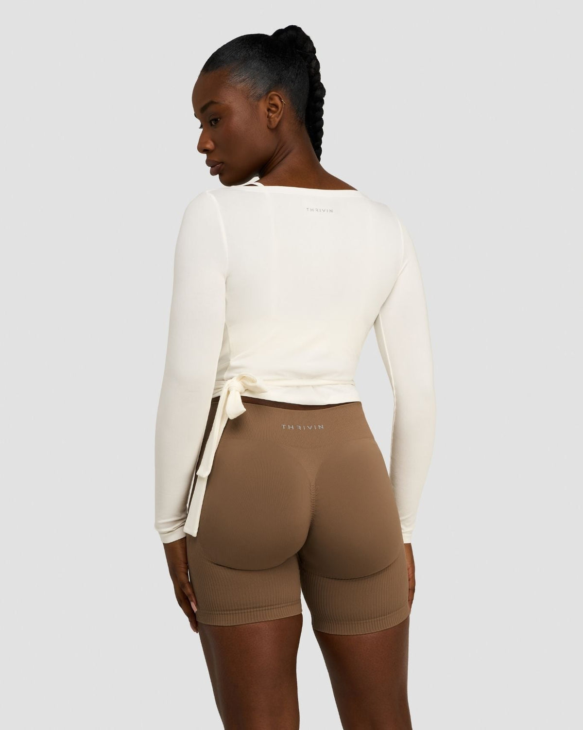 The Essential Collection Wrap Top | Cream