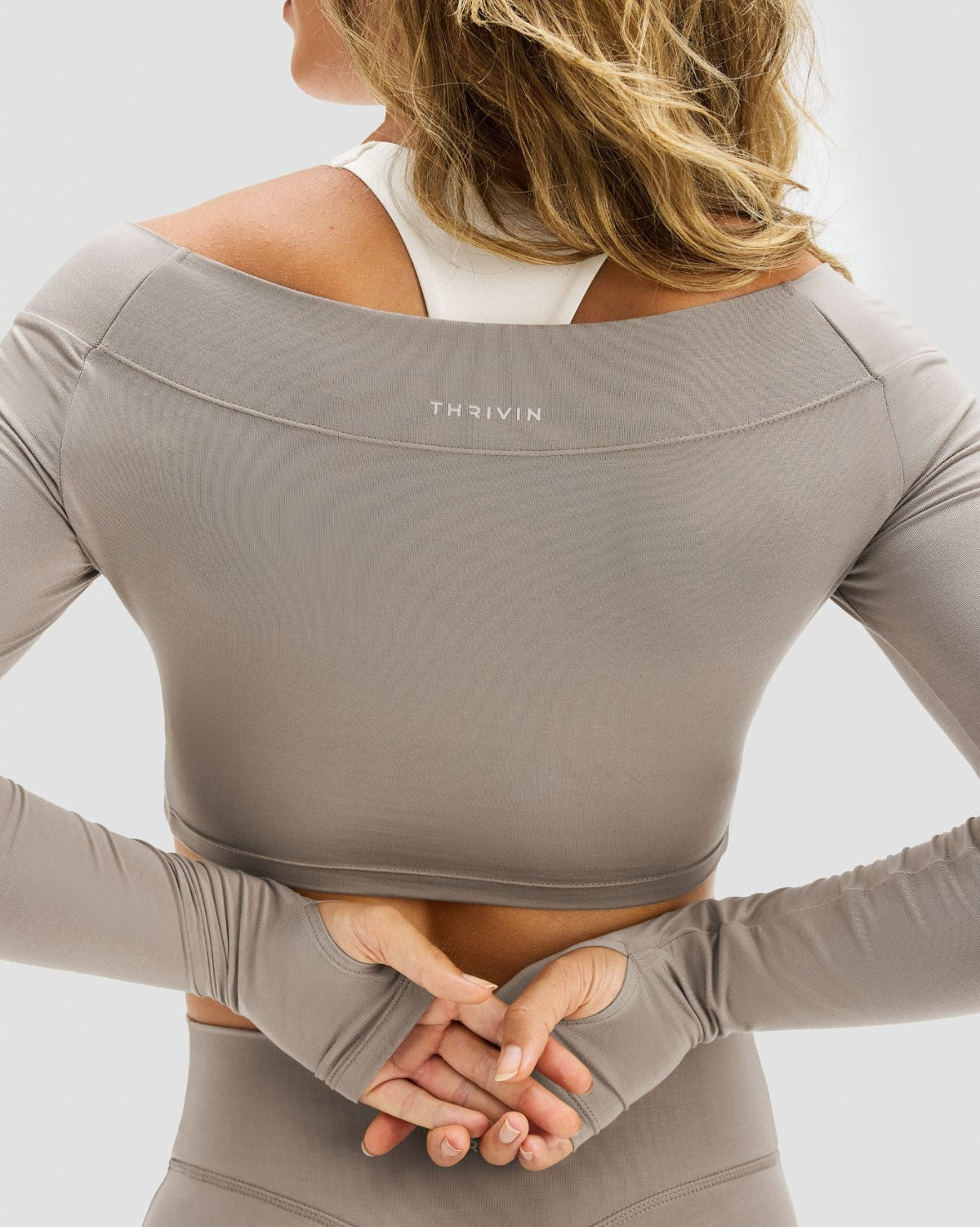 Essence Twist Knot Long Sleeve Top | Latte