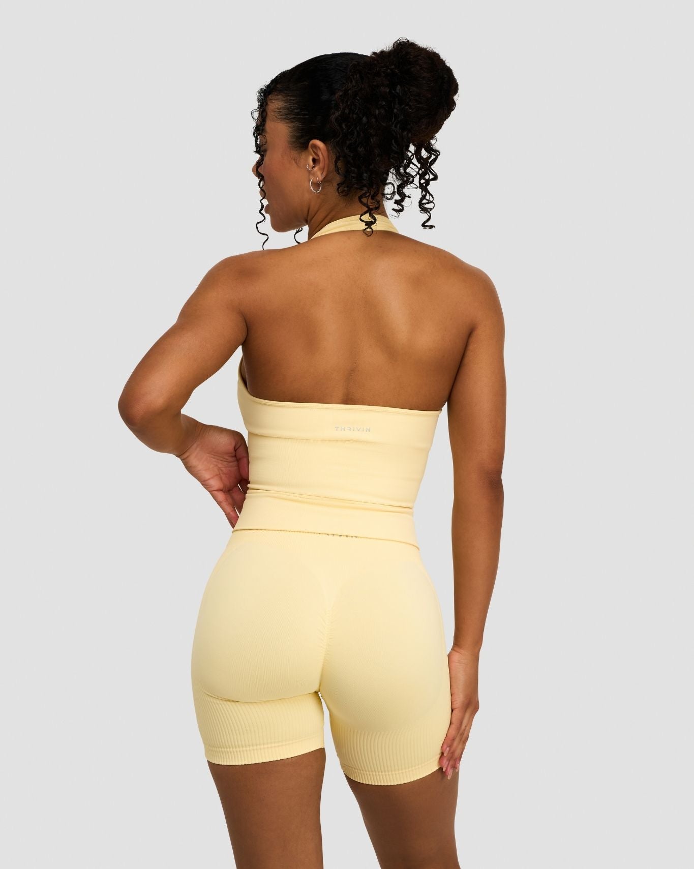 Elevate™ Sculpting Seamless Halterneck Top | Golden Butter