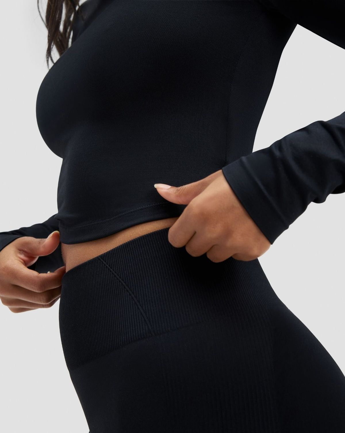 Elevate™ Compression Long Sleeve Top | Night Black