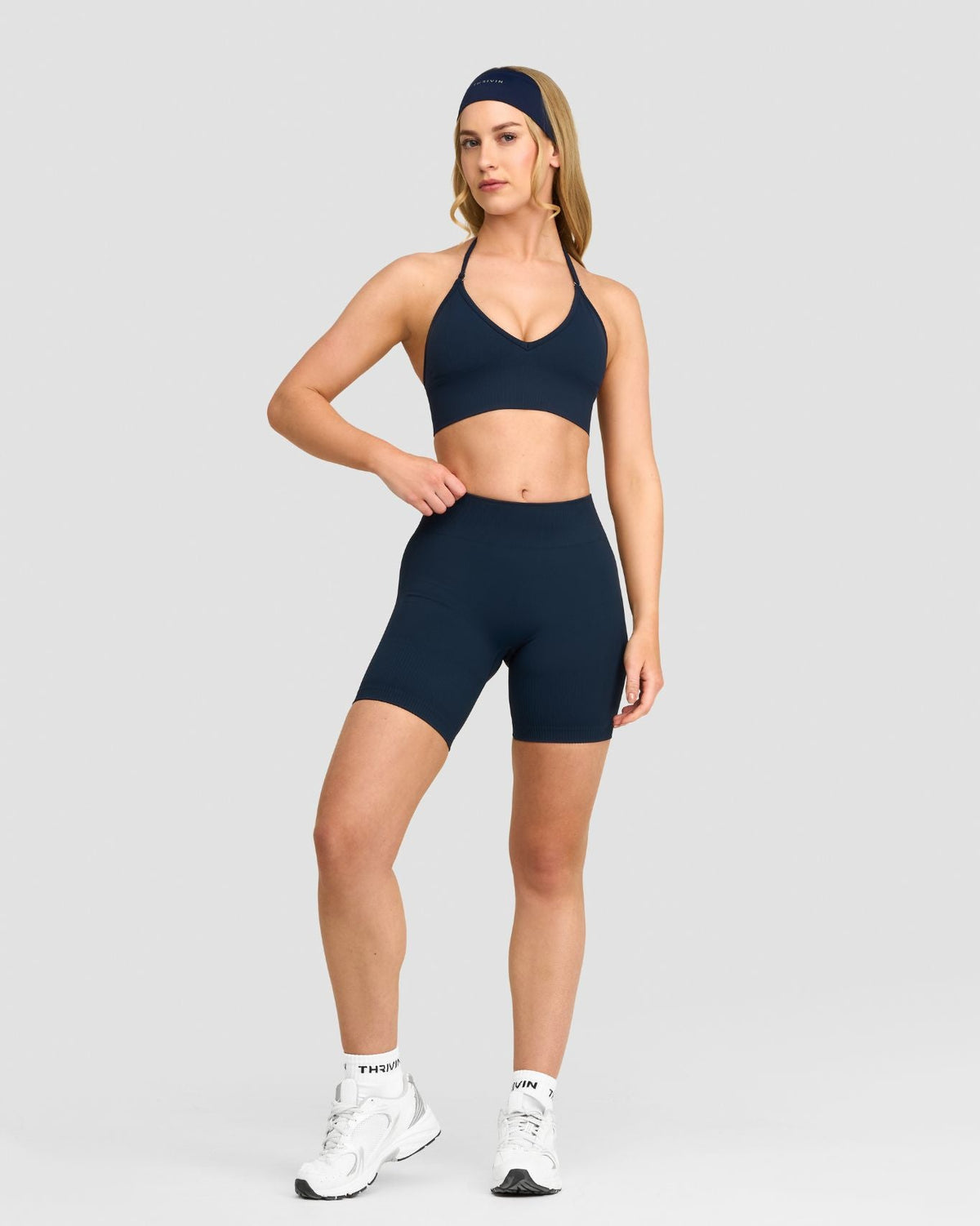 Elevate™ Sculpting Mid Waist Scrunch Shorts | Midnight Navy