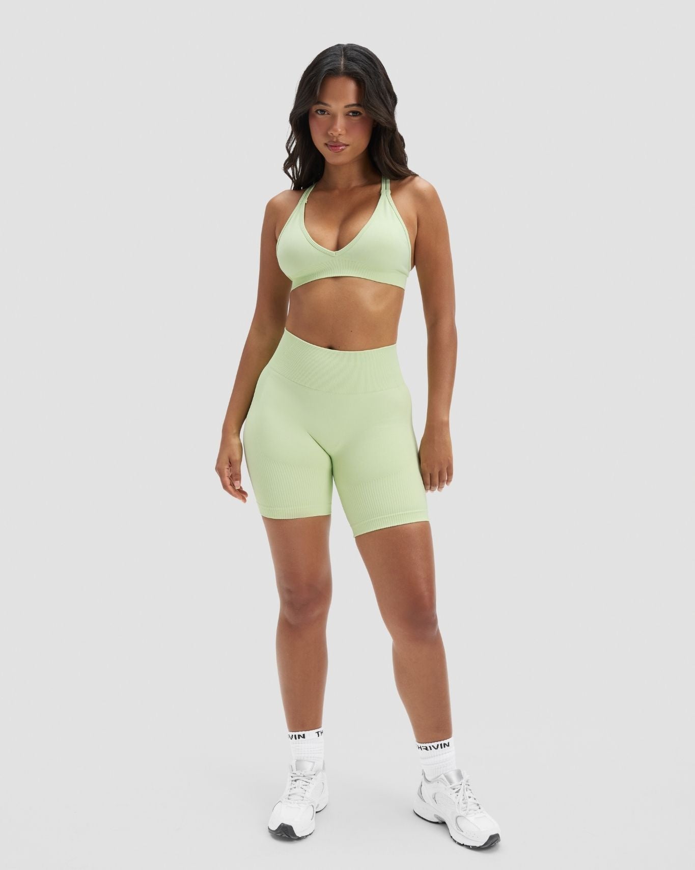 Elevate™ Sculpting High Waist Scrunch Shorts | Pistachio Green