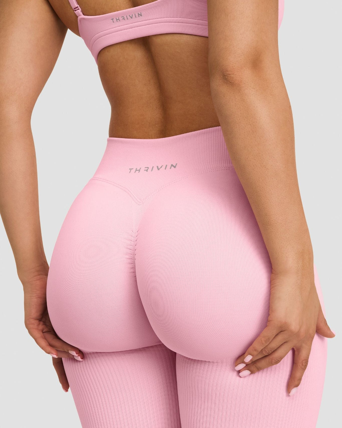 Elevate™ Sculpting Mid V-Waist Flare Leggings | Cotton Pink