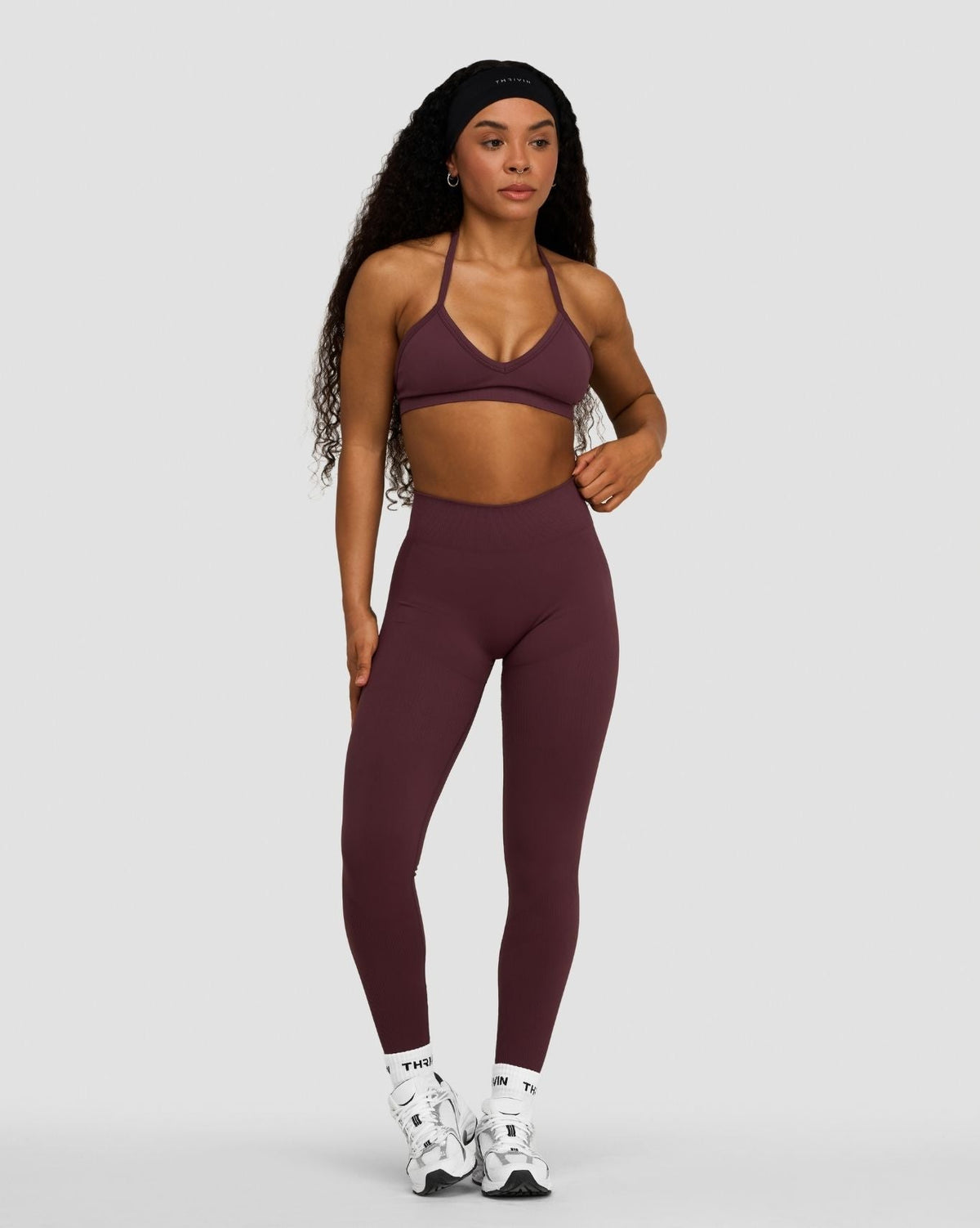 Elevate™ Sculpting Mid Waist Scrunch Leggings | Dark Mauve