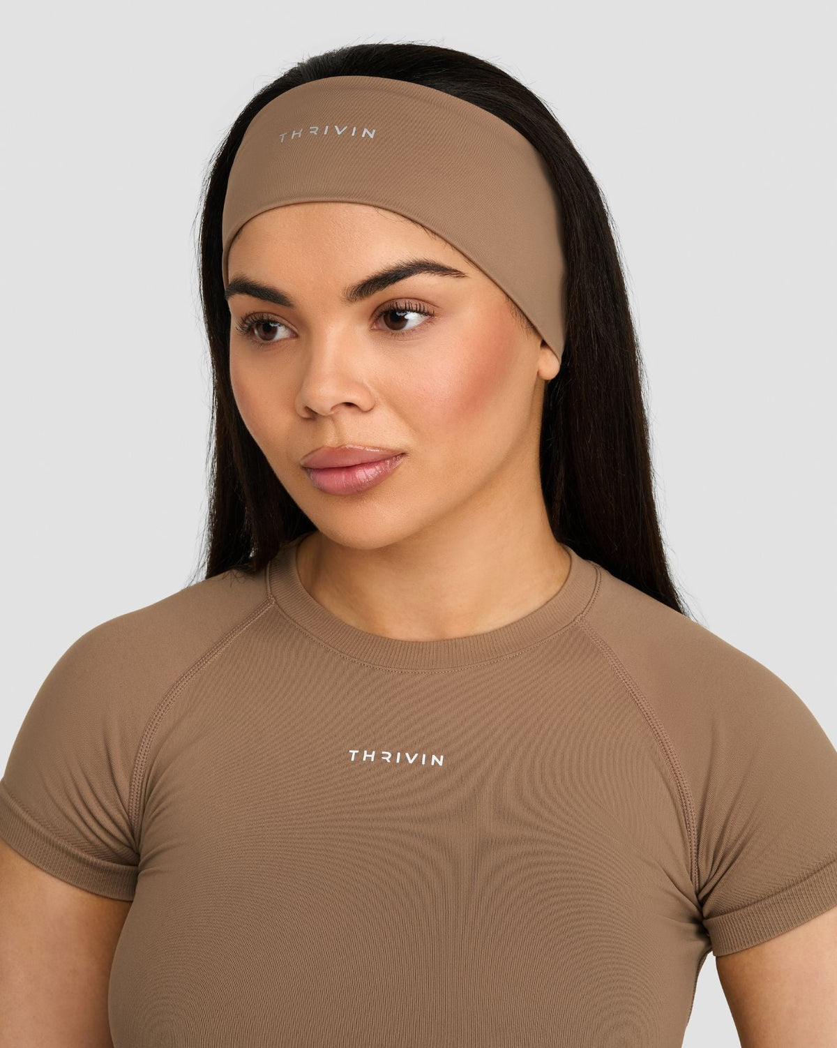 The Essential Collection Chrome Logo Headband | Toffee