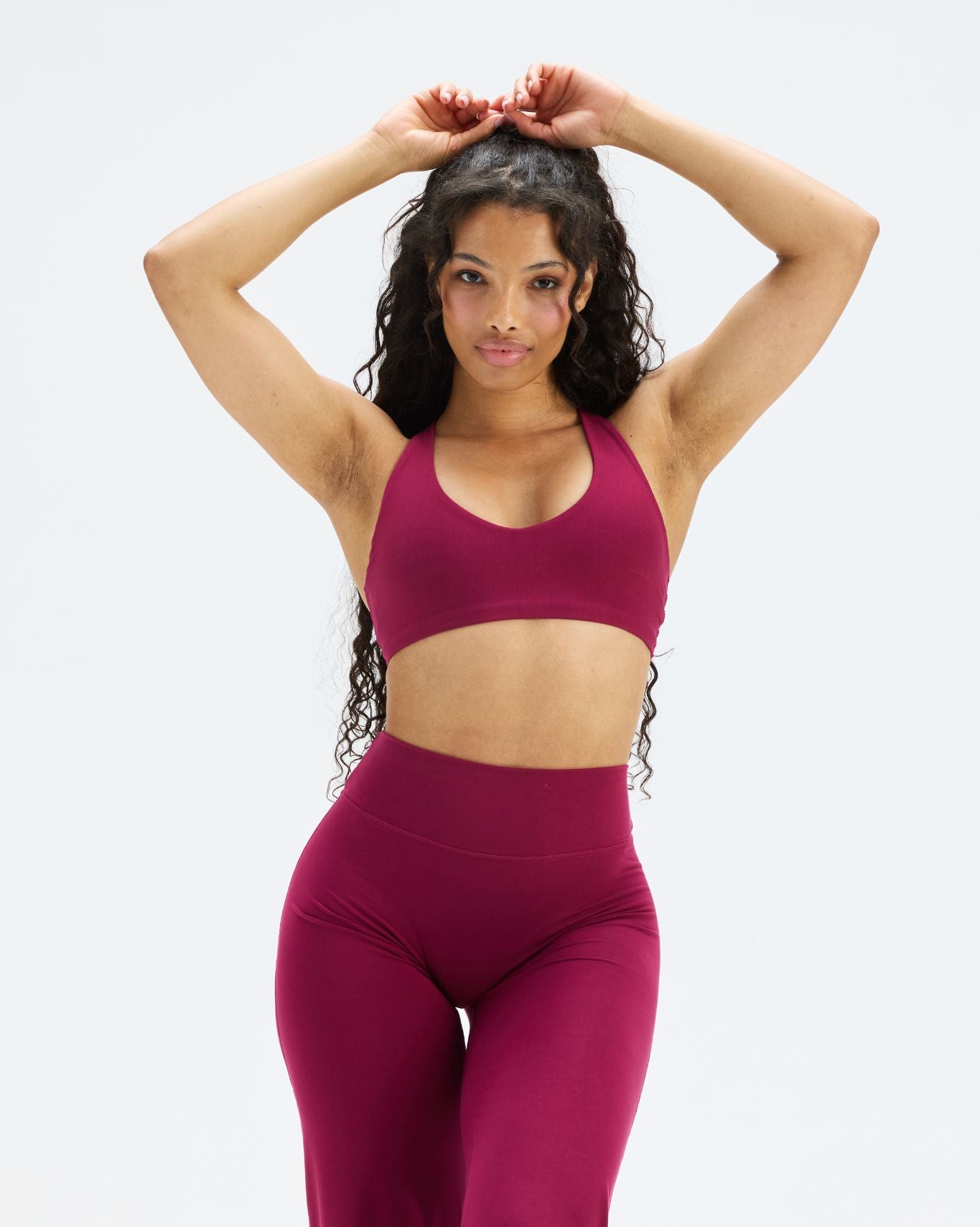 Essence Racer Back Sports Bra | Cherry Berry