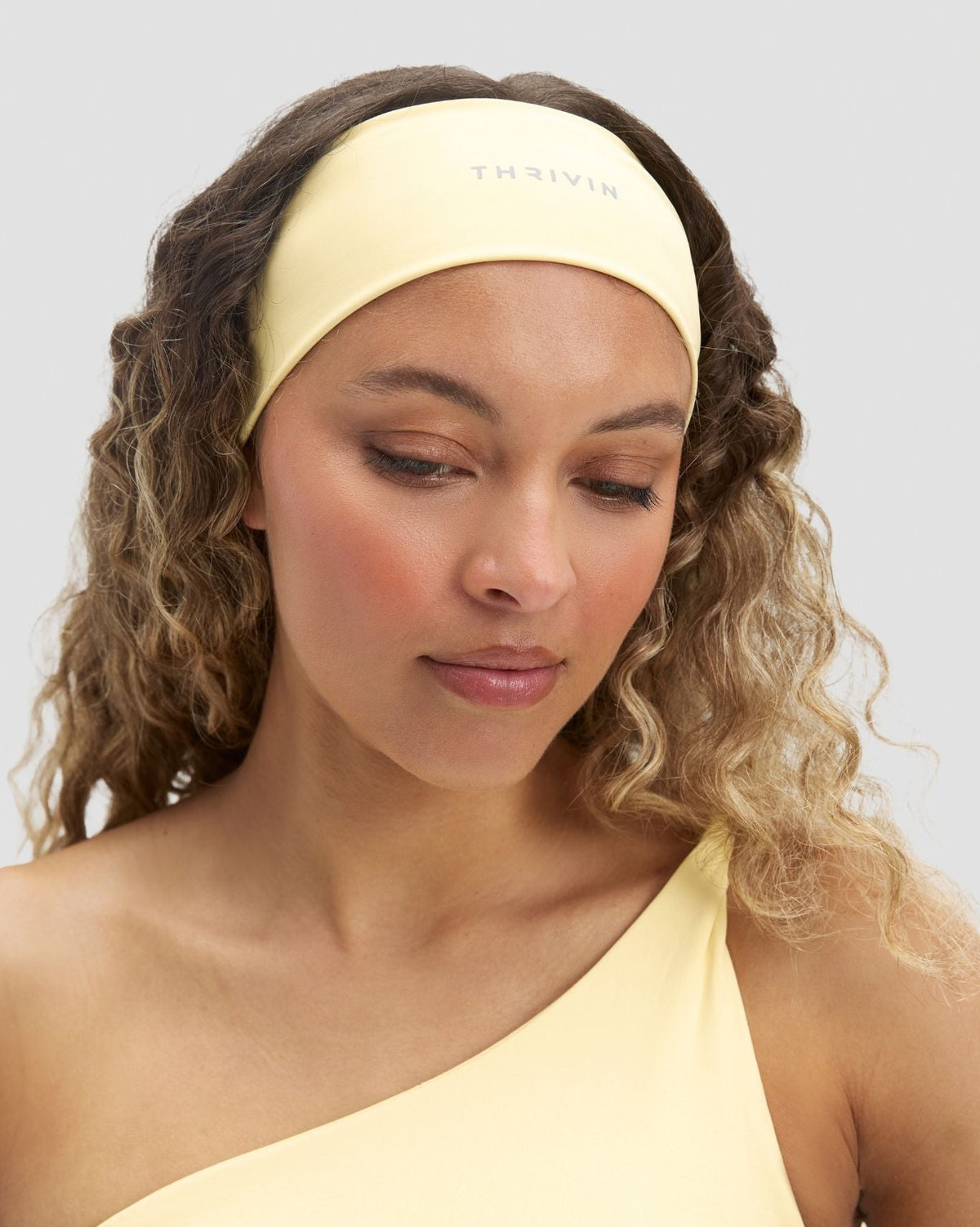 The Essential Collection Chrome Logo Headband | Golden Butter