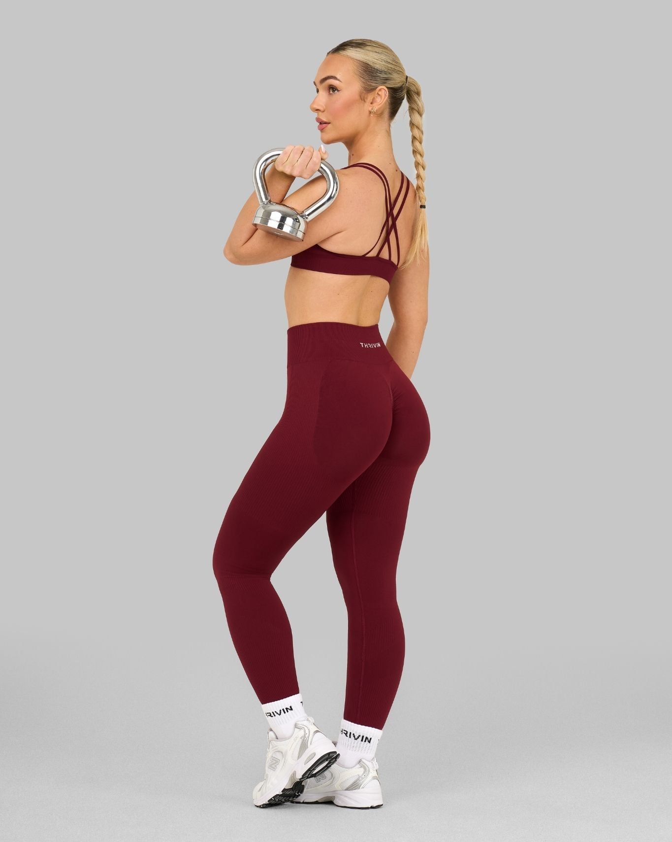 Elevate™ Sculpting High Waist Scrunch Leggings | Fine Wine