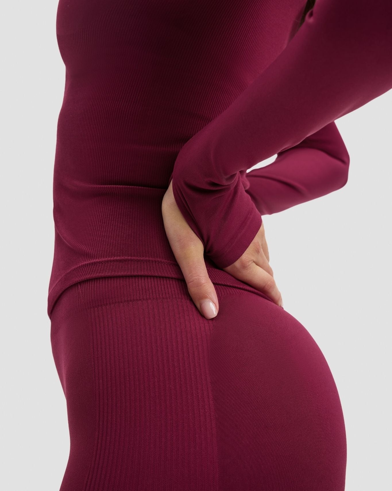 Elevate™ Compression Long Sleeve Jacket | Cherry Berry