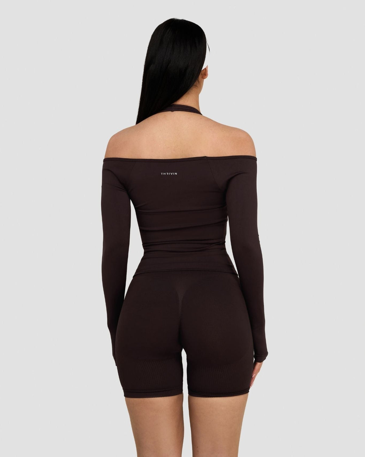 Elevate™ Sculpting Seamless V-Neck Top | Coffee