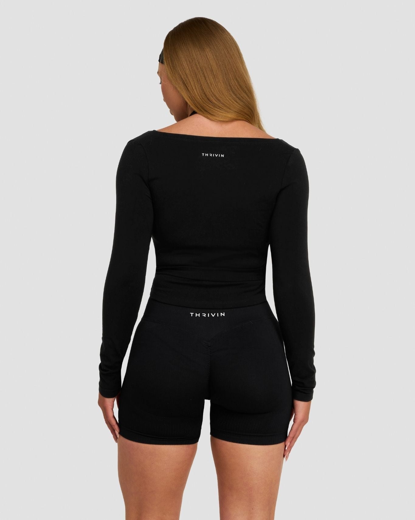 The Essential Collection Wrap Top | Night Black