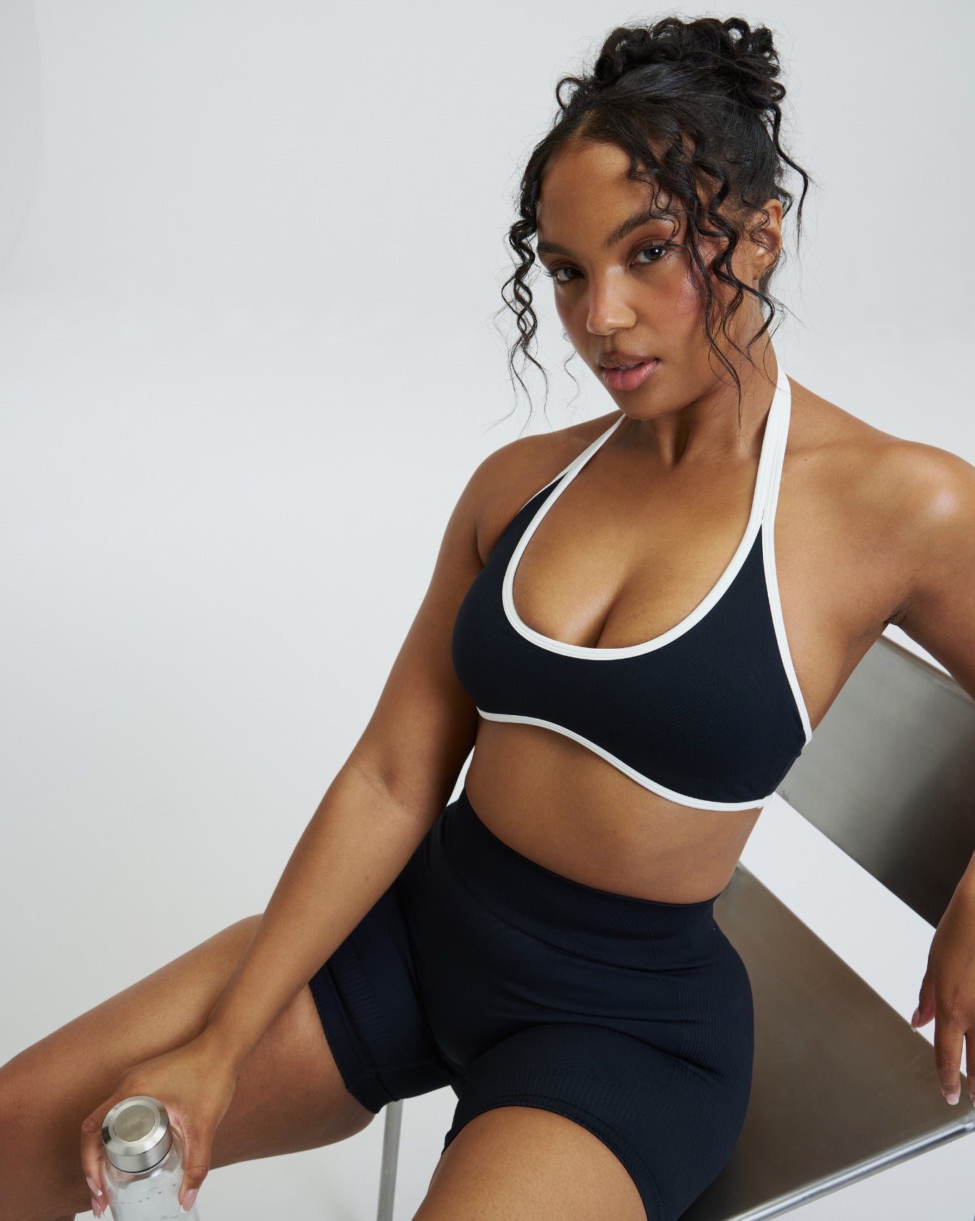 Elevate™ Sculpting Mid Waist Scrunch Shorter Shorts | Night Black