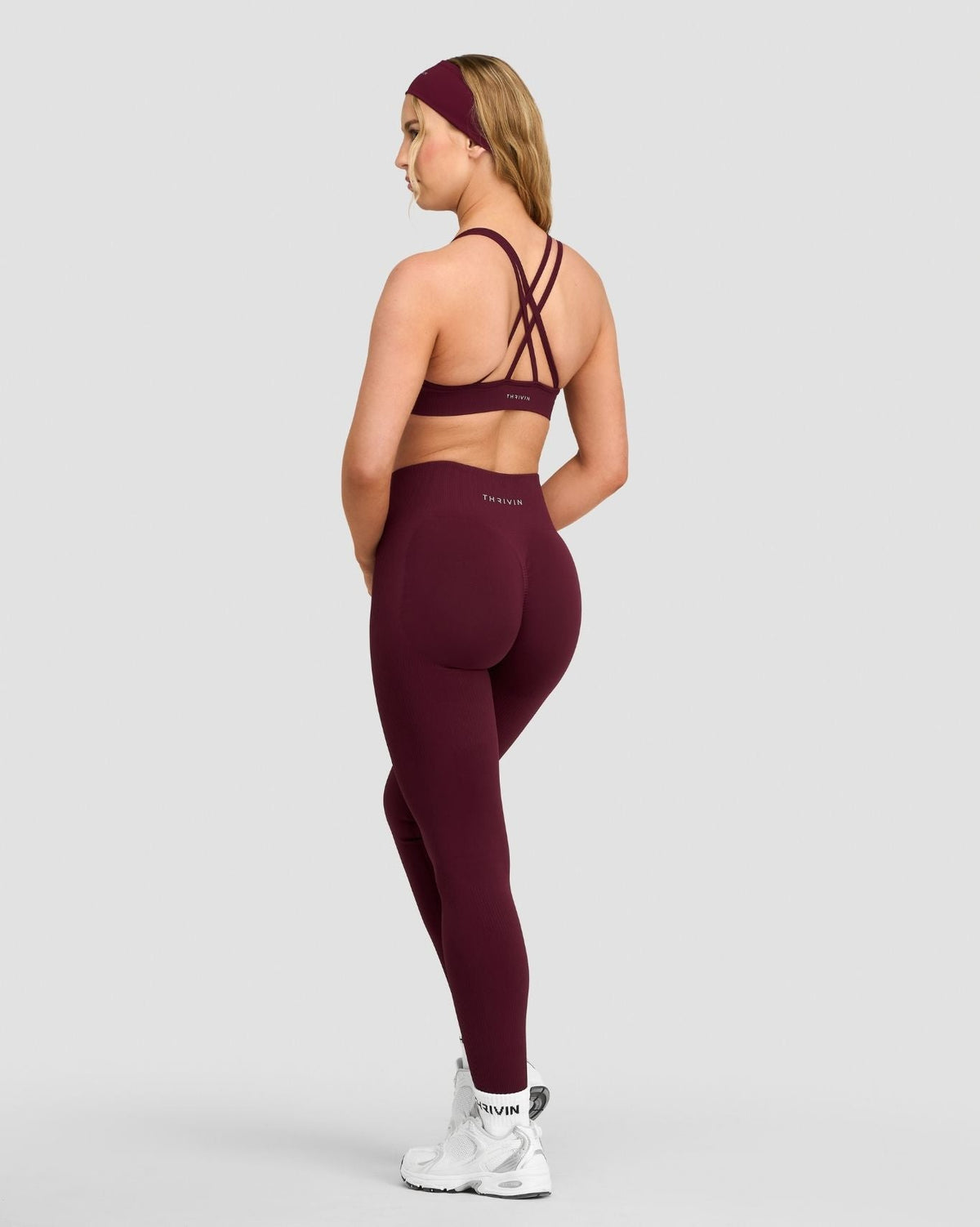 Elevate™ Sculpting High Waist Scrunch Leggings | Merlot
