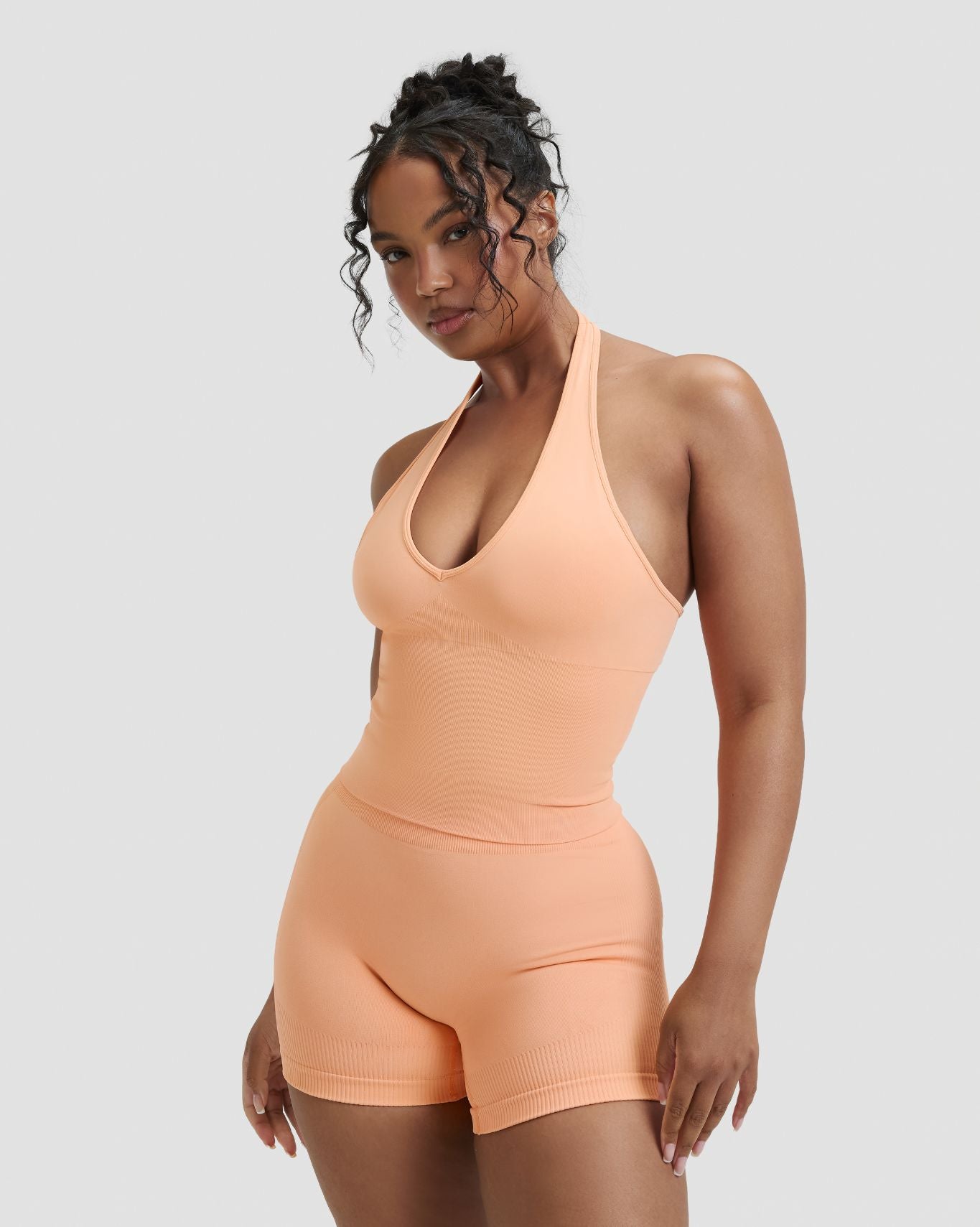 Elevate™ Sculpting Seamless Halterneck Top | Melon