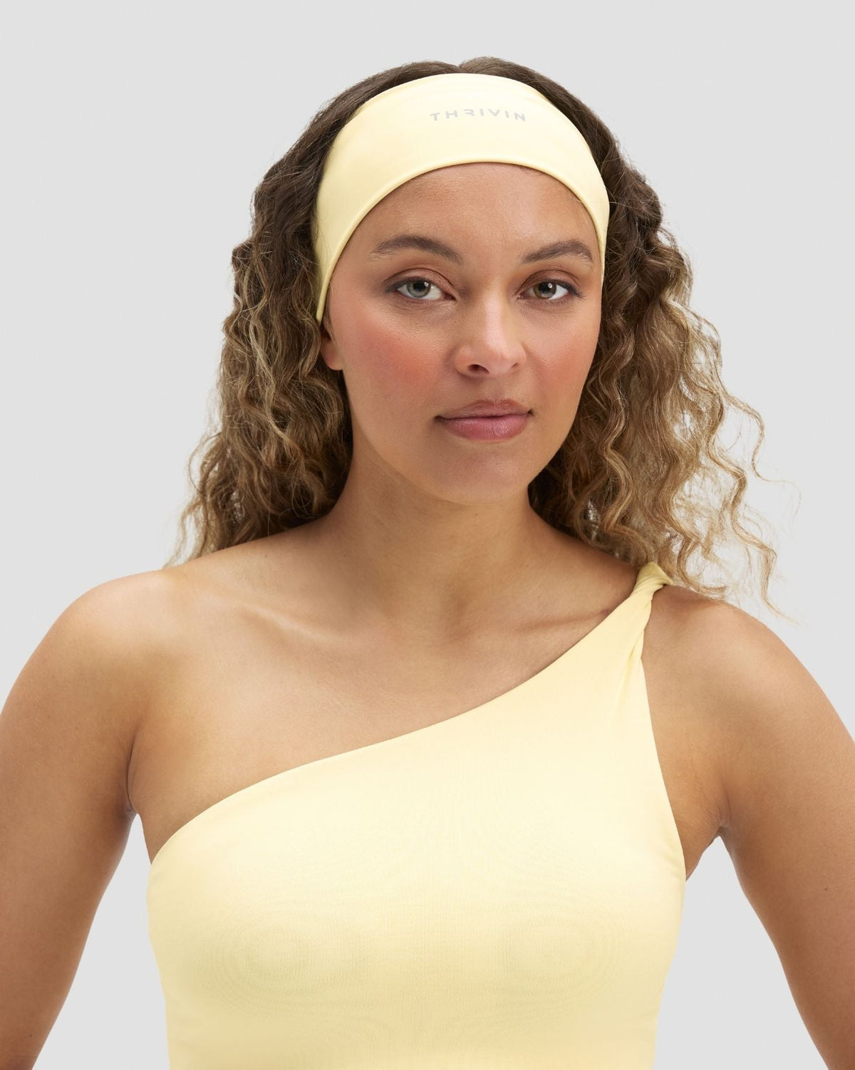 The Essential Collection Chrome Logo Headband | Golden Butter