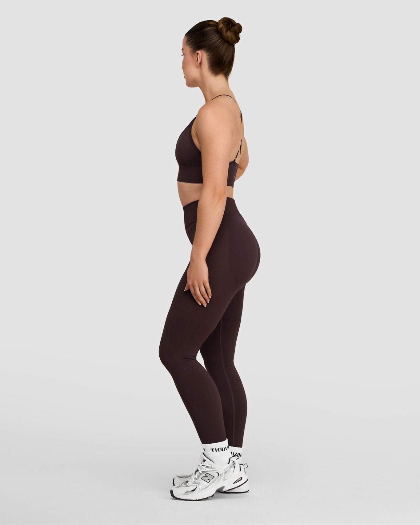 Elevate™ Sculpting Mid Waist Scrunch Leggings | Coffee