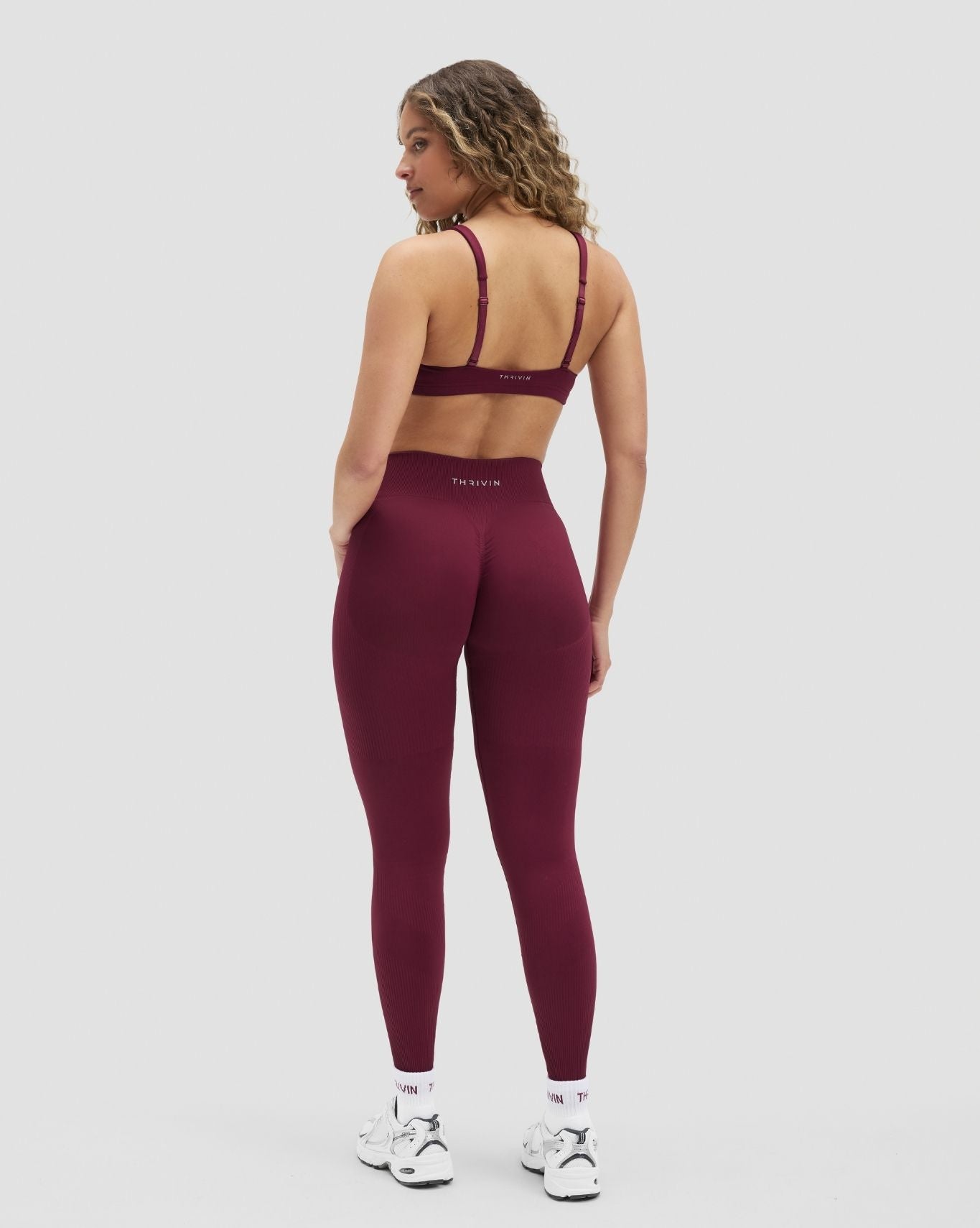 Elevate™ Sculpting Mid Waist Scrunch Leggings | Cherry Berry
