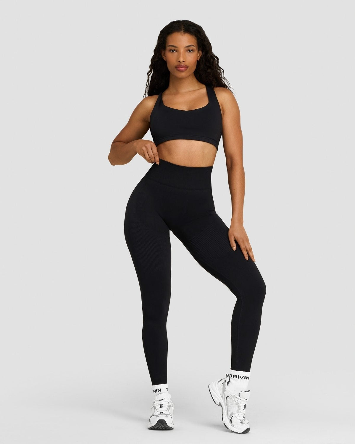 Elevate™ Sculpting High Waist Scrunch Leggings | Night Black