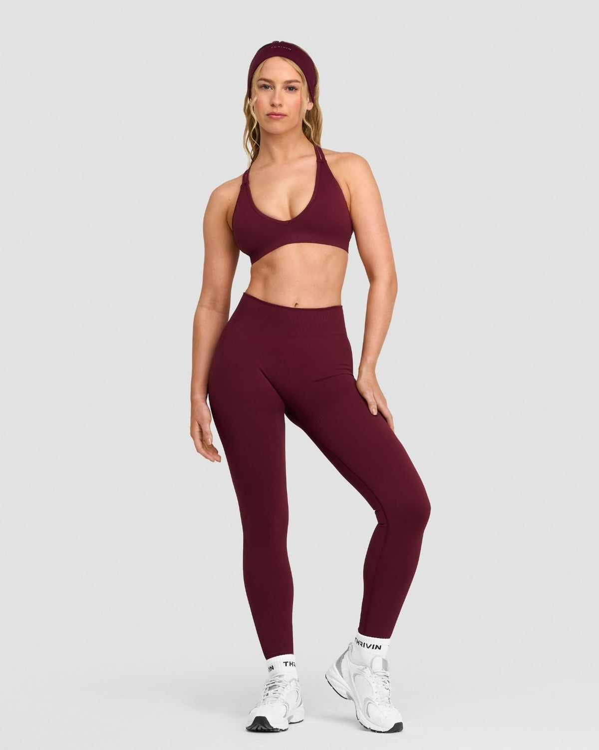 Elevate™ Sculpting Mid Waist Scrunch Leggings | Merlot