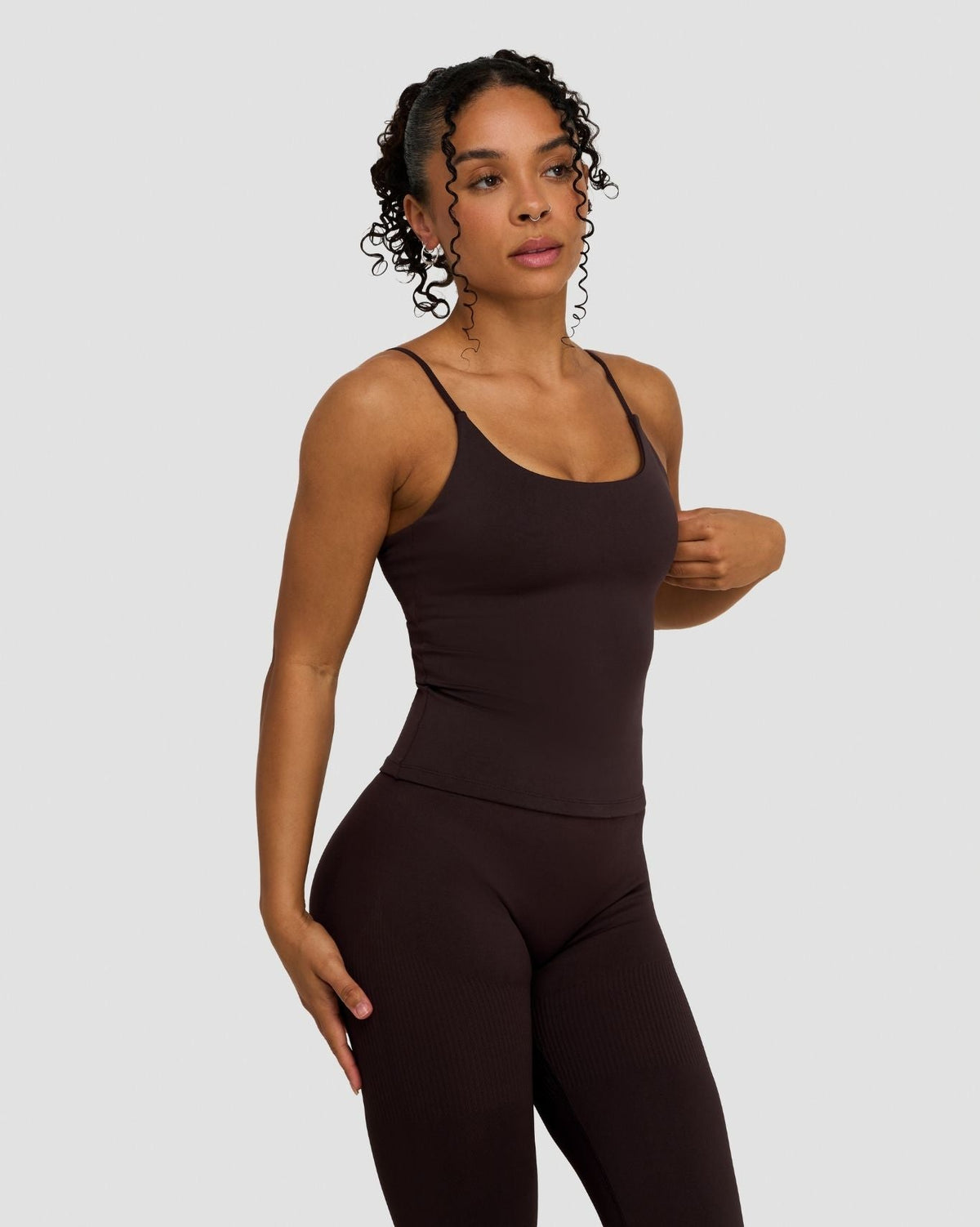 Elevate™ Sculpting Seamless Scoop Neck Cami | Coffee