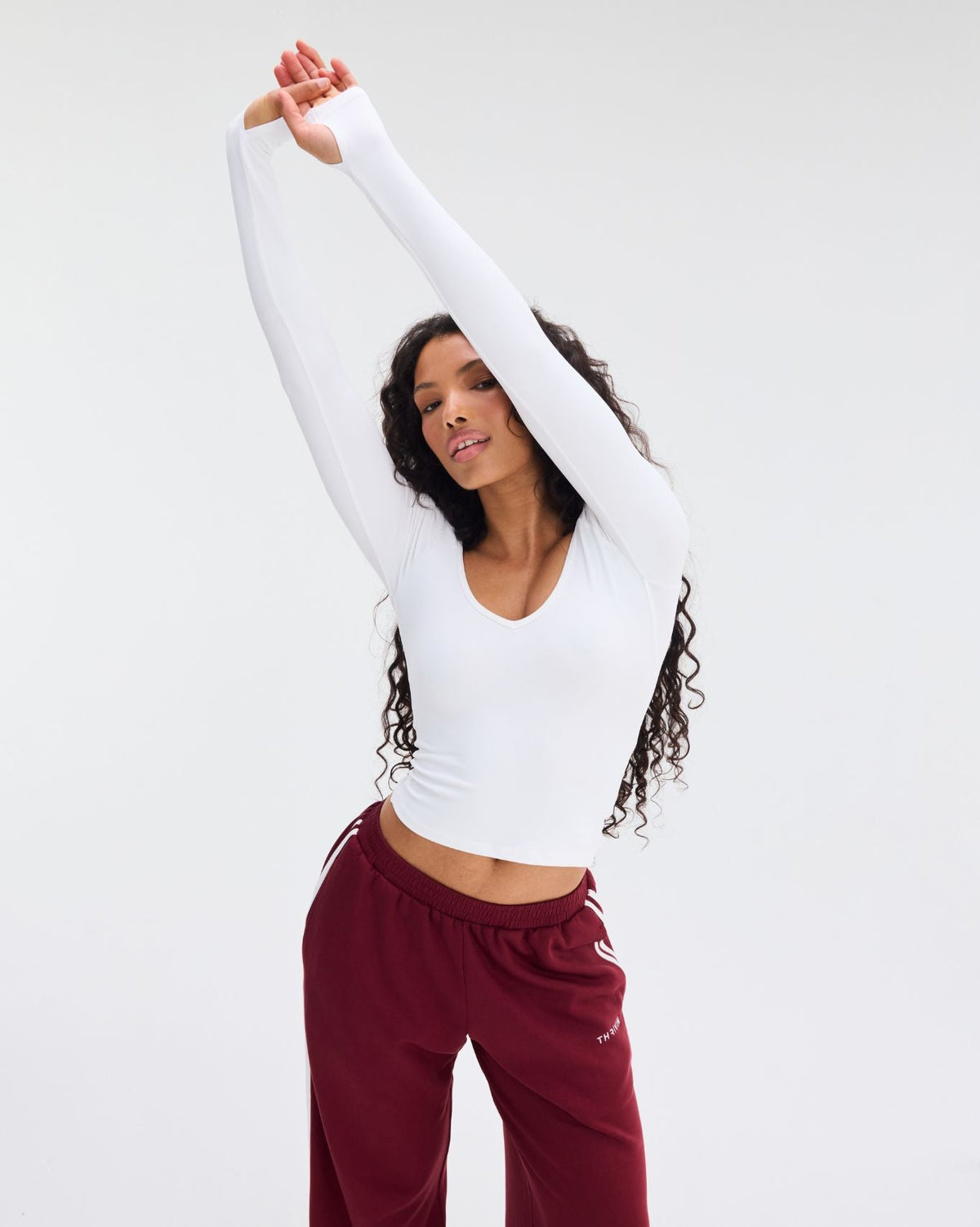 Elevate™ Sculpting Seamless V-Neck Top | White
