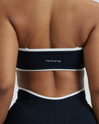 Elevate™ Outline Bandeau Bra | Night Black