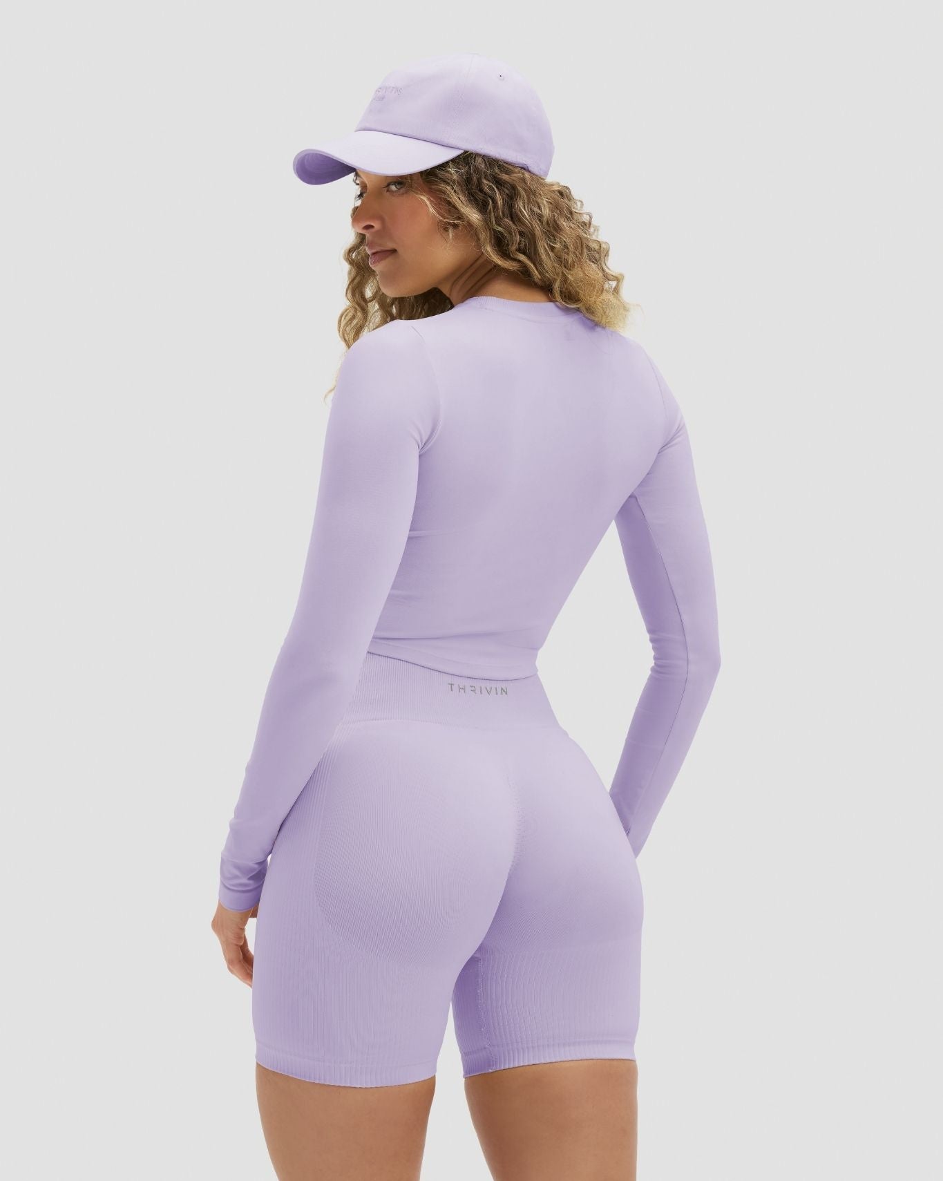 Elevate™ Sculpting High Waist Scrunch Shorts | Lilac