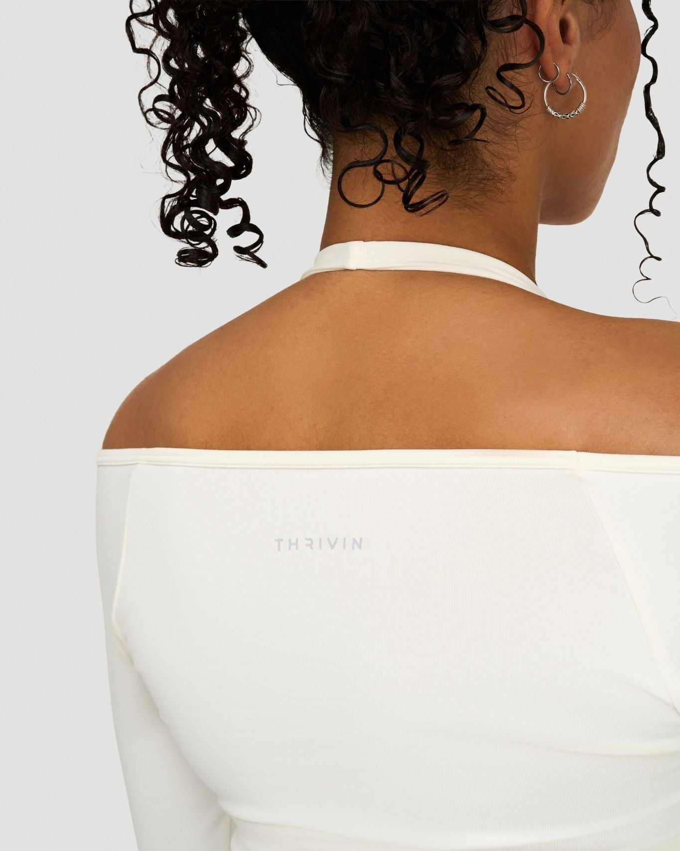 Elevate™ Sculpting Seamless V-Neck Top | Cream
