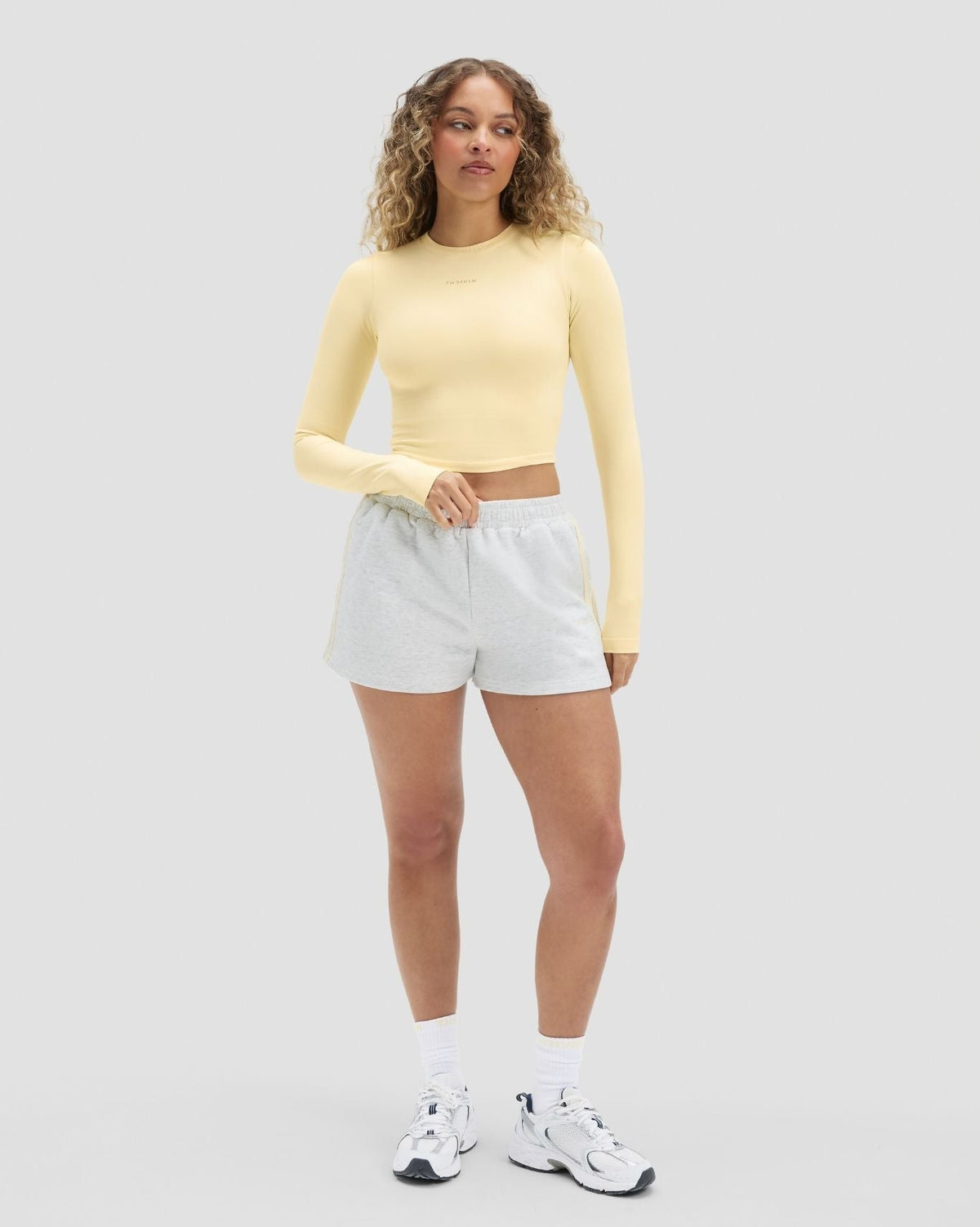 Elevate™ Compression Long Sleeve Top | Golden Butter