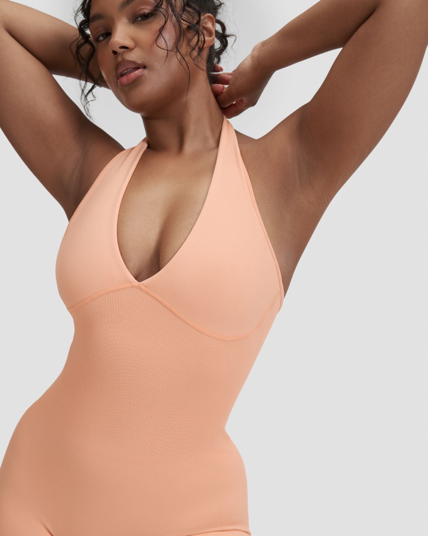 Elevate™ Sculpting Halterneck All In One | Melon Ice