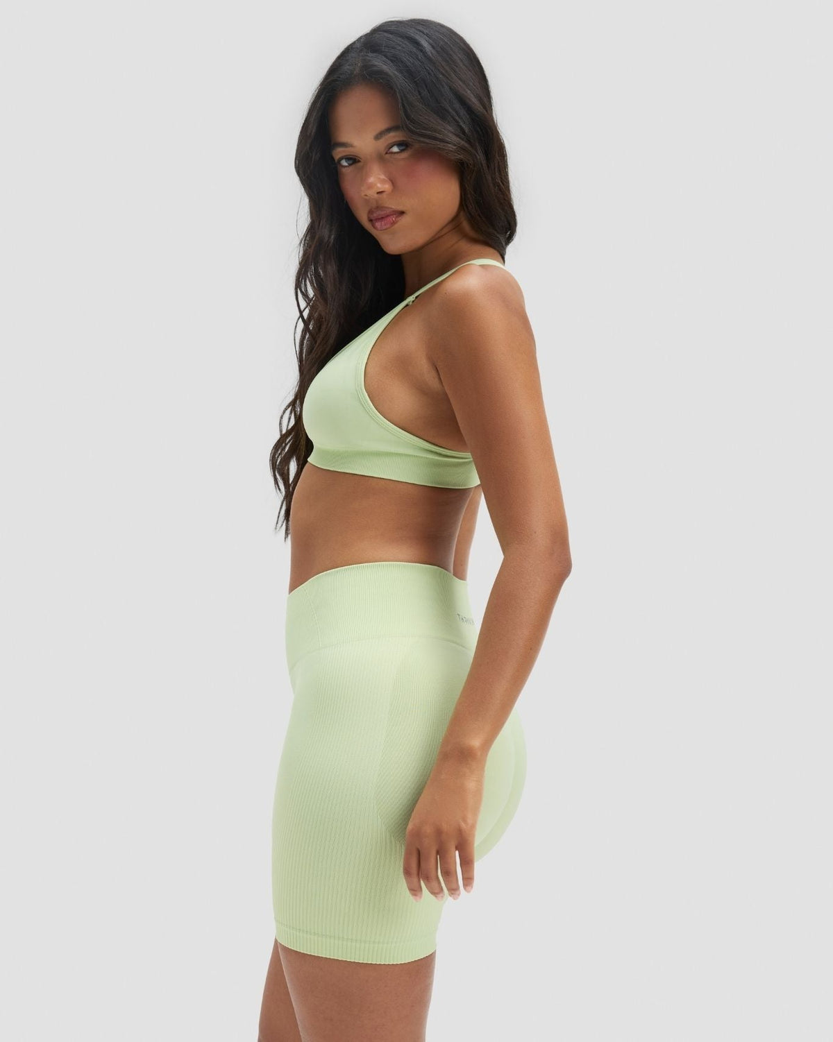 Elevate™ Sculpting High Waist Scrunch Shorts | Pistachio Green