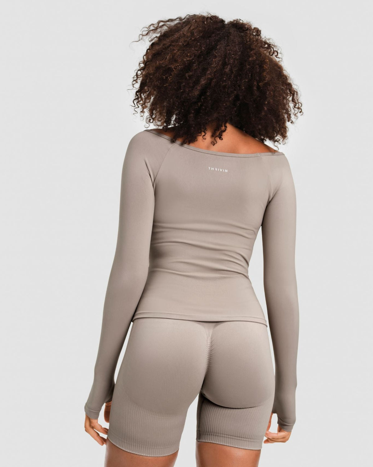 Elevate™ Sculpting Seamless V-Neck Top | Latte