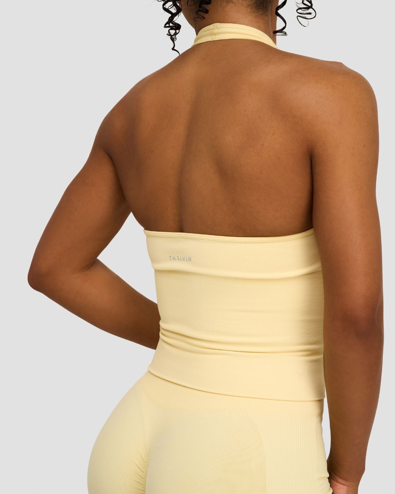 Elevate™ Sculpting Seamless Halterneck Top | Golden Butter