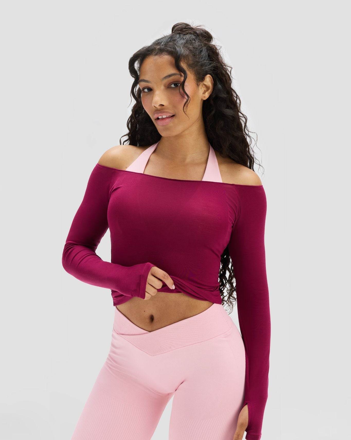 The Essential Collection Boat Neck Top | Cherry Berry