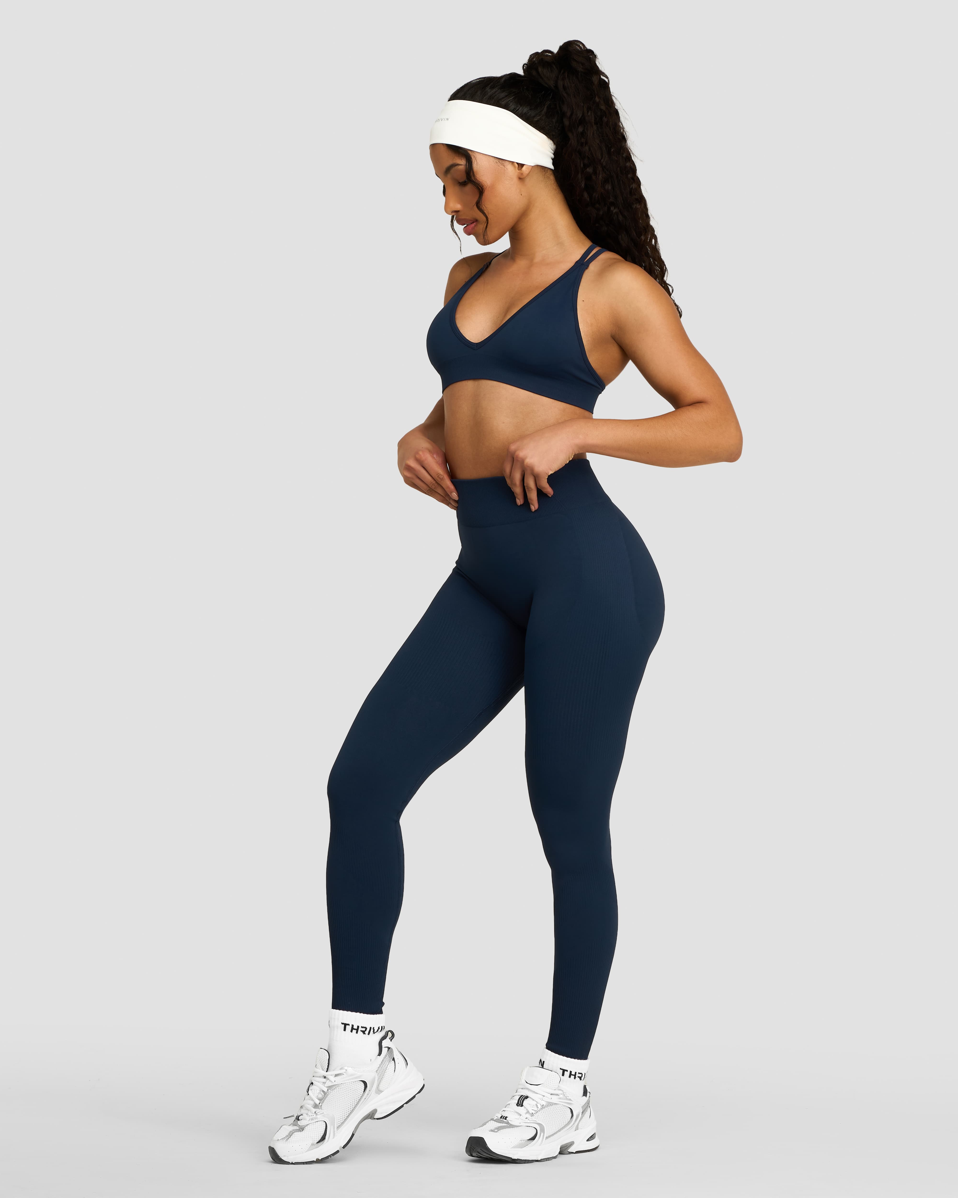 Elevate™ Sculpting Mid Waist Scrunch Leggings | Midnight Navy
