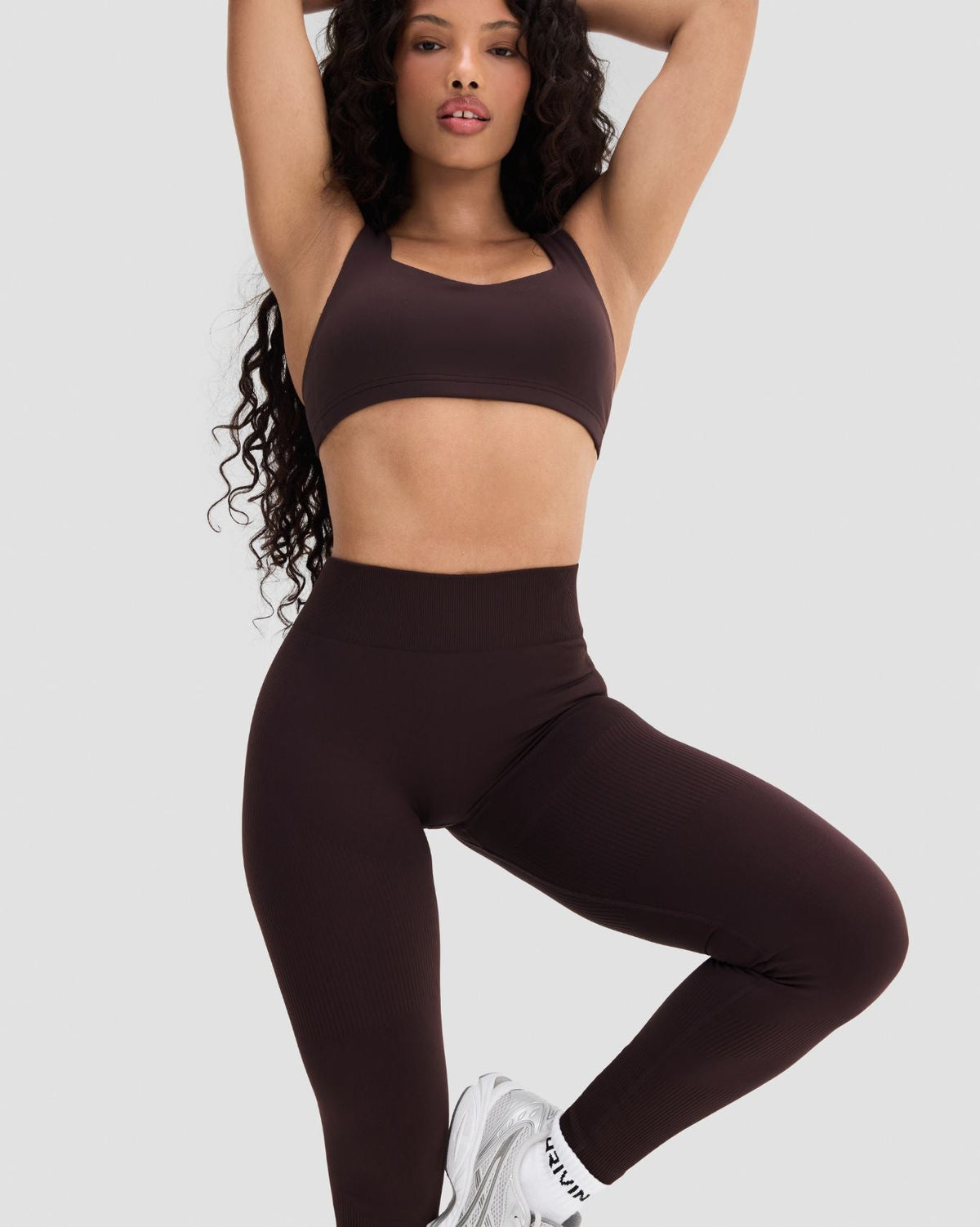 Elevate™ Sculpting Mid Waist Scrunch Leggings | Coffee