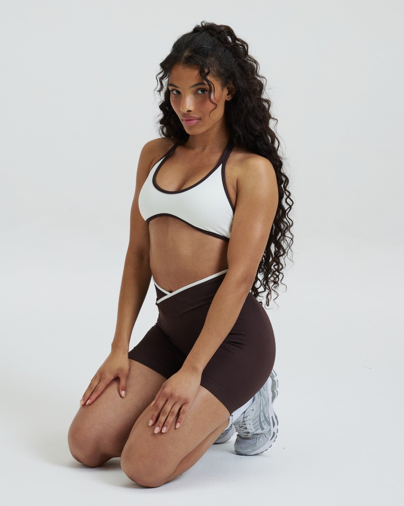 Elevate™ Outline Halterneck Bra | Cream