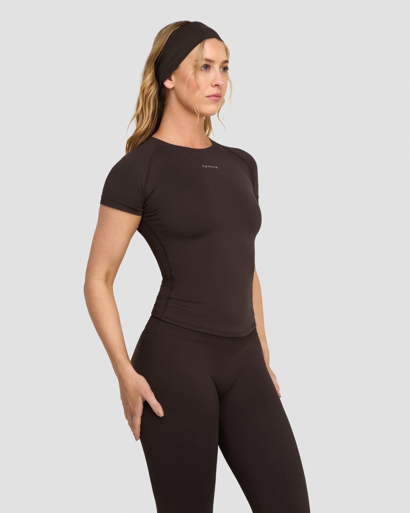 Elevate™ Compression T-shirt | Coffee