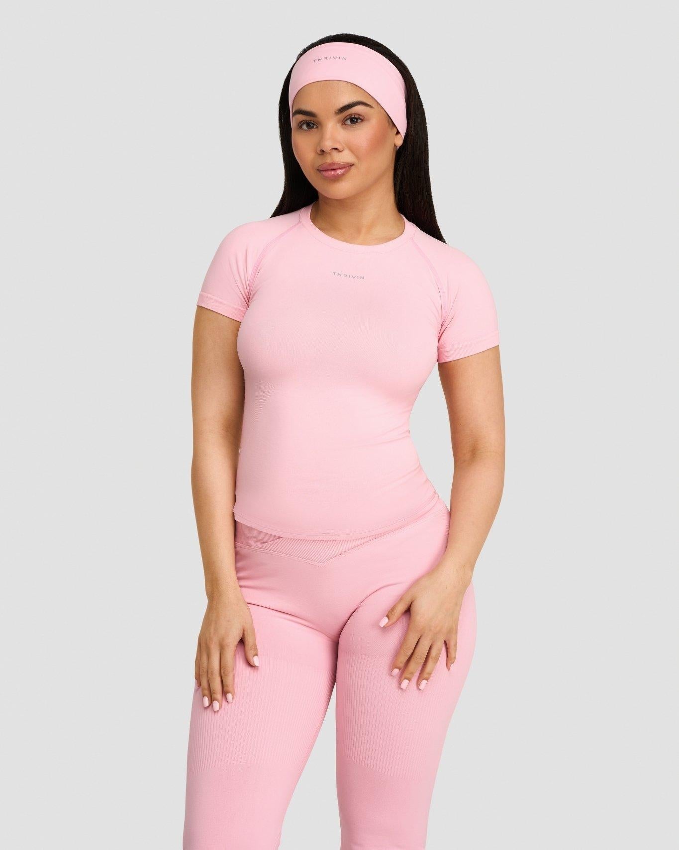 Elevate™ Compression T-shirt | Cotton Pink